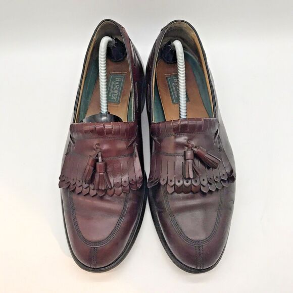 Hanover Master Flex 2518 Loafers Burgundy Leather Tassel Kiltie Shoe Mens 13 D/B - Picture 5 of 11